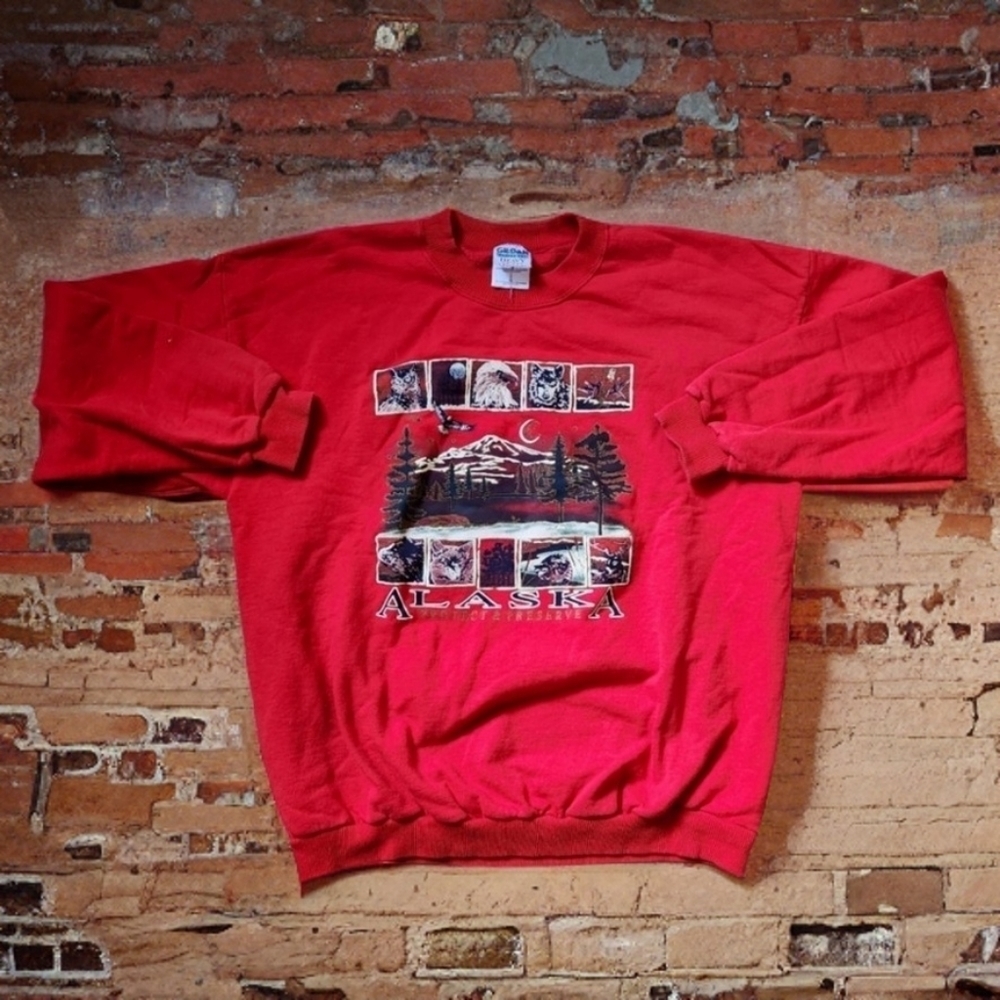 90's Vintage Alaska Heavy Cotton Oversized Crewneck Women's XL